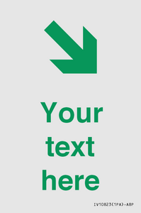 Custom Safe Condition inverse: Green Down right arrow